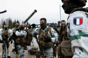 French soldiers in Estonia, on March 19.