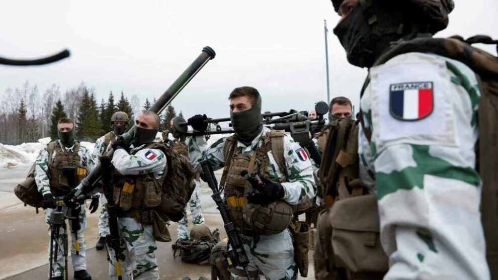 French soldiers in Estonia, on March 19.