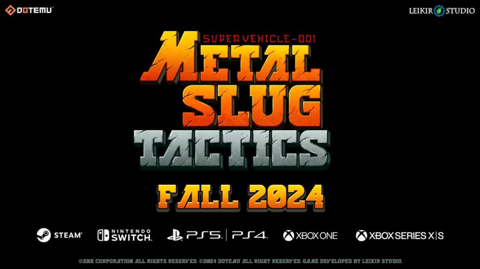 Metal Slug Tactics will no longer be exclusive to PC and Switch;  will debut in 2024