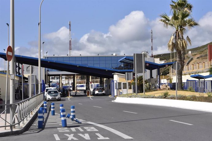 Archive - Archive image of the vicinity of the Tarajal border before the third pilot test of the future commercial customs between Spain and Morocco, on May 25, 2023, in Ceuta (Spain)