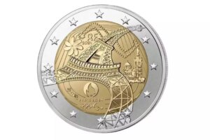 Two euro coins Paris 2024