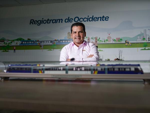 Orlando Santiago Celis, general manager of the railway company