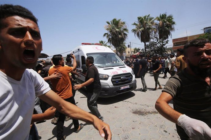 Ambulance in the Gaza Strip