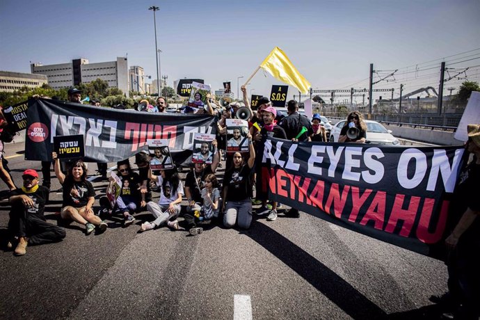 Demonstration against Benjamin Netanyahu in Israel