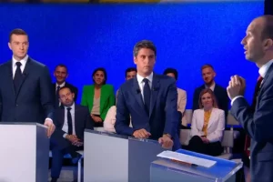 Tension in the first debate of the French legislative elections over taxes and immigration