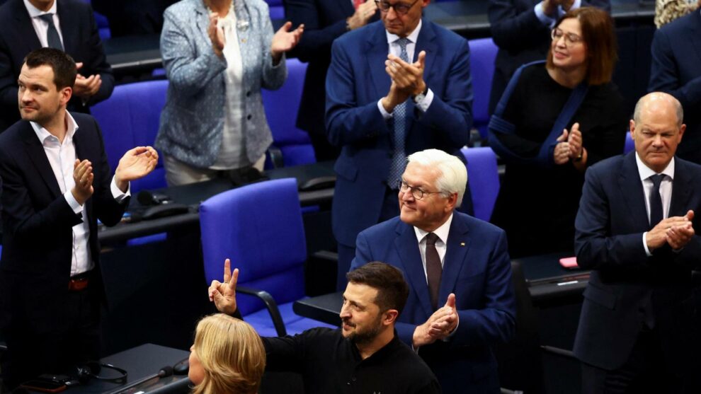 The AfD and left-wing deputies boycott Zelensky during his visit to the German Bundestag