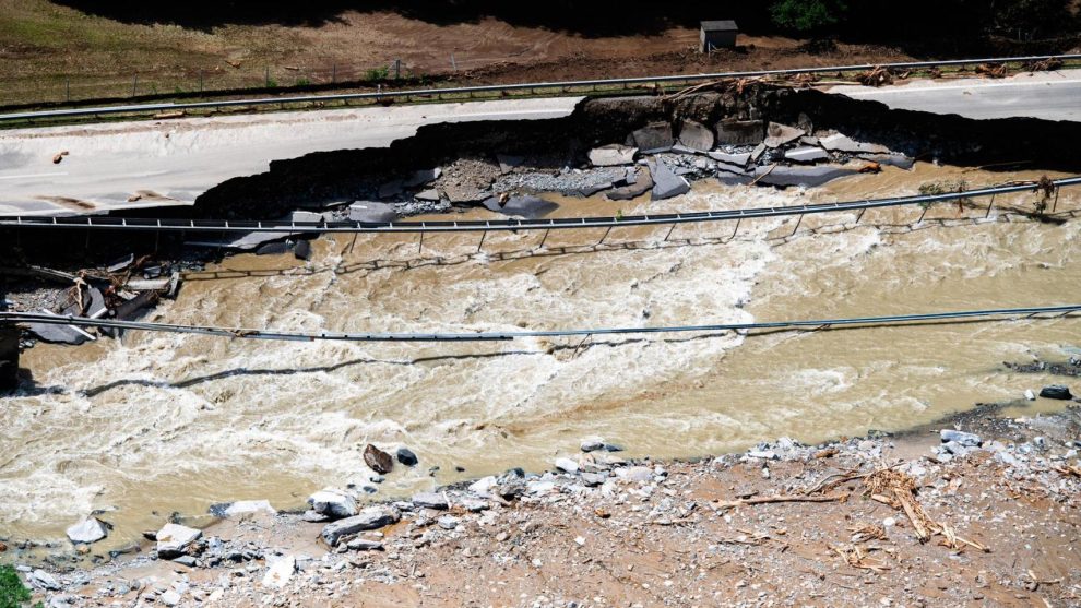 Three people missing due to severe flooding in southern Switzerland