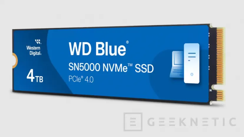 Geeknetic Up to 5,500 MB/s speed on the new WD Blue SN5000 NVMe 1 SSDs