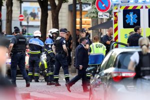 A man stabs a police officer near the Champs Elysees in Paris