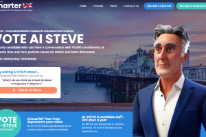 Screenshot of AI Steve's website