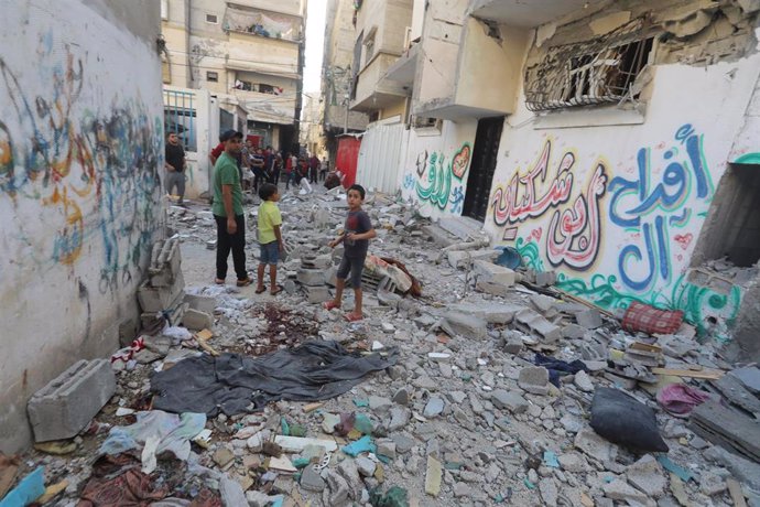 File image of Israeli bombings on Gaza