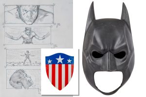 Batman mask and Captain America shield up for auction at Comic-Con