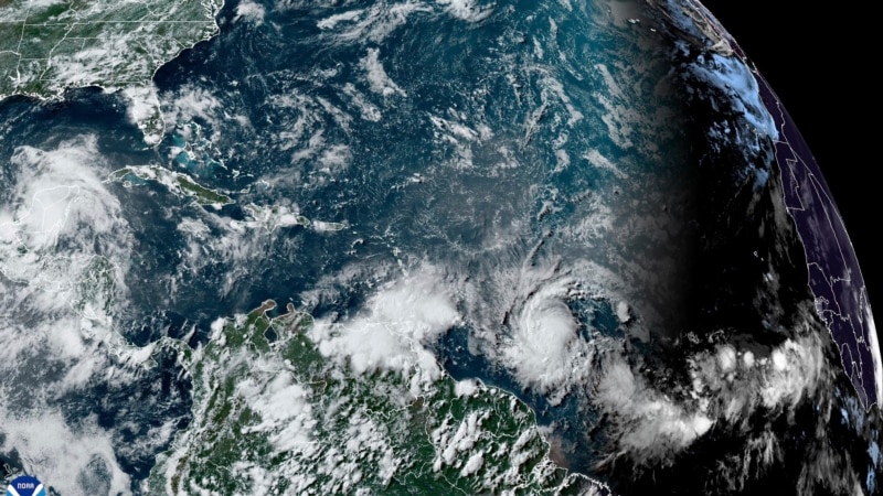 Beryl becomes a hurricane in the Atlantic heading towards the Caribbean;  could reach category 3