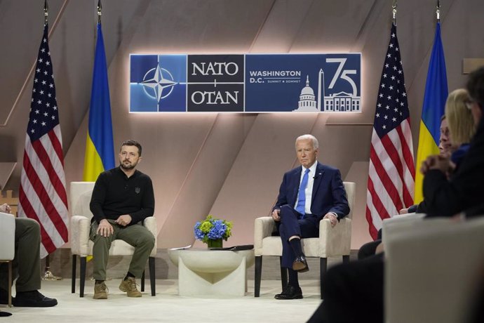 US President Joe Biden and his Ukrainian counterpart Volodymyr Zelensky