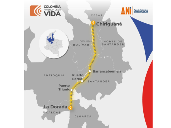 La Dorada - Chiriguaná railway corridor