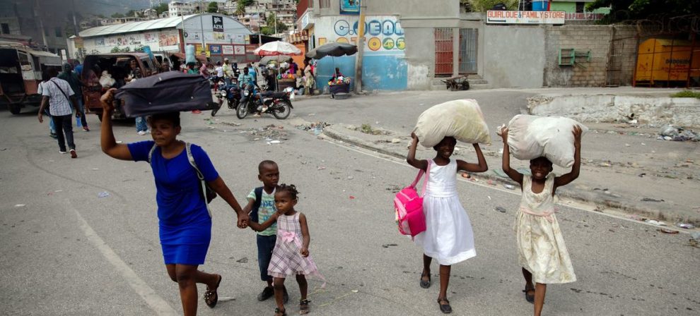 Thousands of families are displaced by gang violence in Port-au-Prince, Haiti.