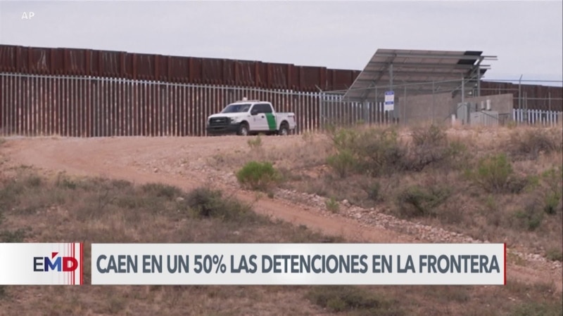 Migrant arrests at US southern border drop by 50%