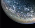 NASA's Juno spacecraft captures the "colorful and chaotic" clouds of Jupiter