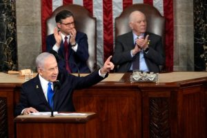 Netanyahu calls for faster US aid, criticises anti-Israel protests in Congress speech