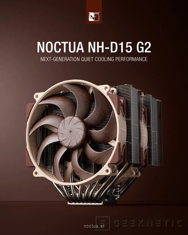 Geeknetic Now available the Noctua NH-D15 G2 heatsink in 3 variants even for slightly curved CPUs 1