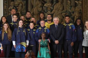 Colombian athletes and President Petro