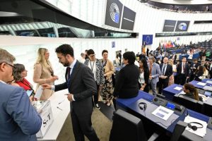 MEPs queue for vote on Ursula von der Leyen