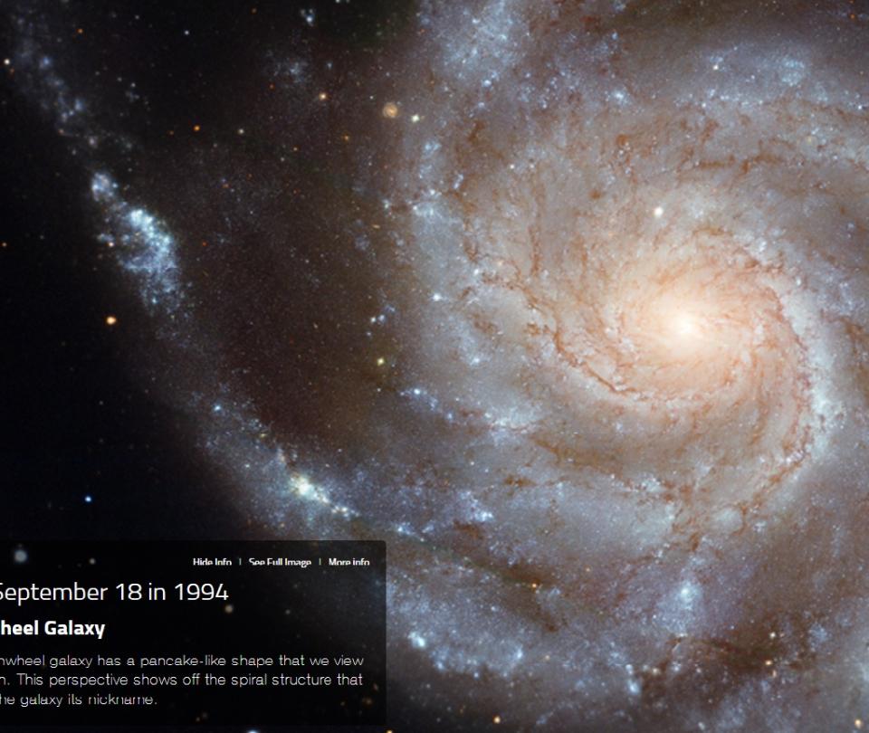 Step by step to view the image of your birthday captured by NASA