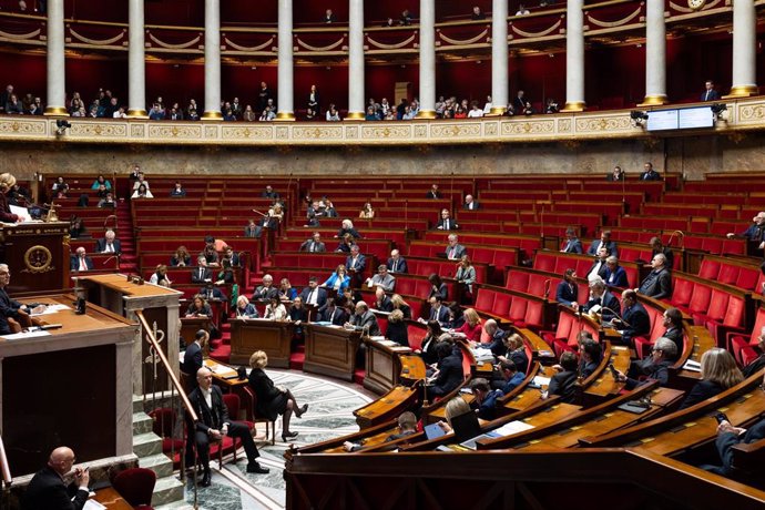 Archive - March 6, 2024, Paris, France, France: Session of Questions to the government at the French parliament.  POLITICS, NATIONAL ASSEMBLY, HEMICYCLE