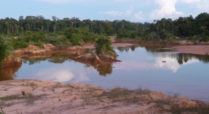 Effects of mining in the jungle