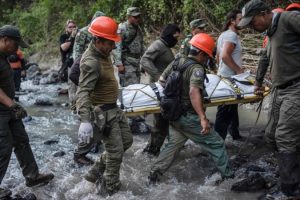 Three police officers surveying rain damage in eastern Mexico die; another remains missing