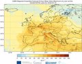 Tropospheric ozone records in Europe due to heat waves