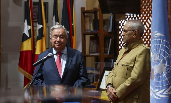 António Guterres expresses his solidarity with the memory and future of Timor Leste