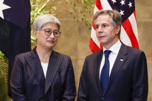 File image of Australian Foreign Minister Penny Wong (left) and US Secretary of State Antony Blinken (right)