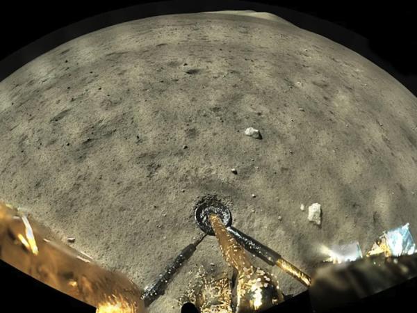 Images taken by the Chang'e-5 spacecraft on its lunar mission