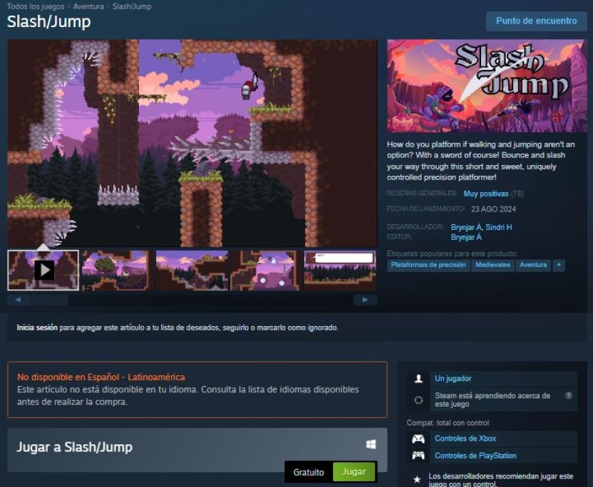 You can get Slash/Jump for free on Steam