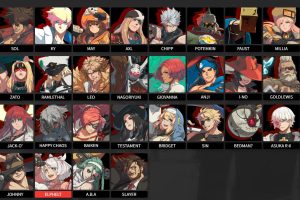 Guilty Gear -Strive- Nintendo Switch Edition will include the 15 original characters and the 13 DLC