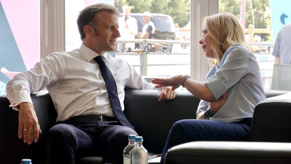 Macron and Meloni discuss the Middle East and Venezuela in a meeting on the sidelines of the Olympics