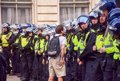 Three police officers injured during protests in London following the Southport attack