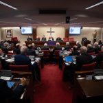 Bishops at the headquarters of the Episcopal Conference