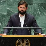 Chilean President Gabriel Boric speaks during the United Nations General Assembly (UNGA) at United Nations Headquarters on September 24, 2024 in New York City. Credit: Michael M. Santiago/Getty Images.