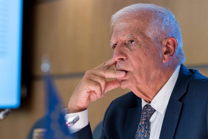 High Representative of the Union for Foreign Affairs and Vice-President of the Commission, Josep Borrell, during a press conference