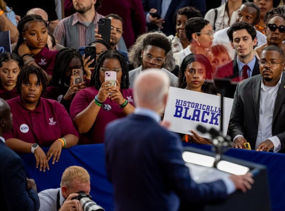 President Joe Biden speaks during a campaign rally at Girard College on May 29, 2024 in Philadelphia, Pennsylvania.