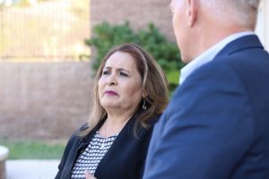 Las Vegas real estate agent Zoila Sanchez is pictured outside her home in Henderson, Nevada. Credit: Jacqueline Kalil/