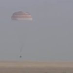 NASA astronaut Tracy C. Dyson, along with Roscosmos cosmonauts Oleg Kononenko and Nikolai Chub, return to Earth after completing their mission to the International Space Station.