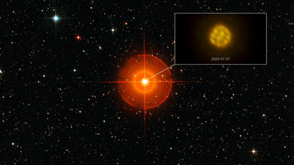 An animation of the star R. Doradus. Credit: ESO/L.