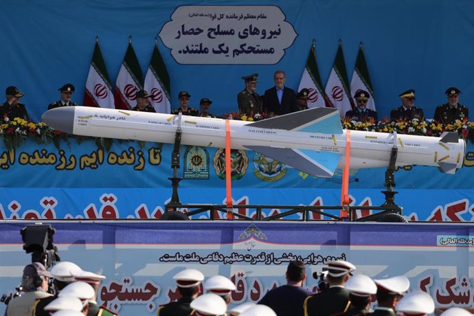 Presentation of the Iranian 'Qader' type missile in mid-September in Tehran (Iran)