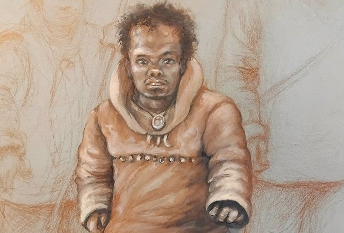 Reconstruction of Romito 2, a 16-year-old teenager with a form of dwarfism who lived 11,000 years ago in southern Italy.