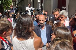 Lambán harshly attacks the agreement between the PSC and Esquerra, which he describes as "unconstitutional": “It is a nonsense”