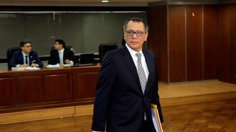 Lawyers are concerned about the health of former Vice President Jorge Glas, who is in prison for corruption in Ecuador