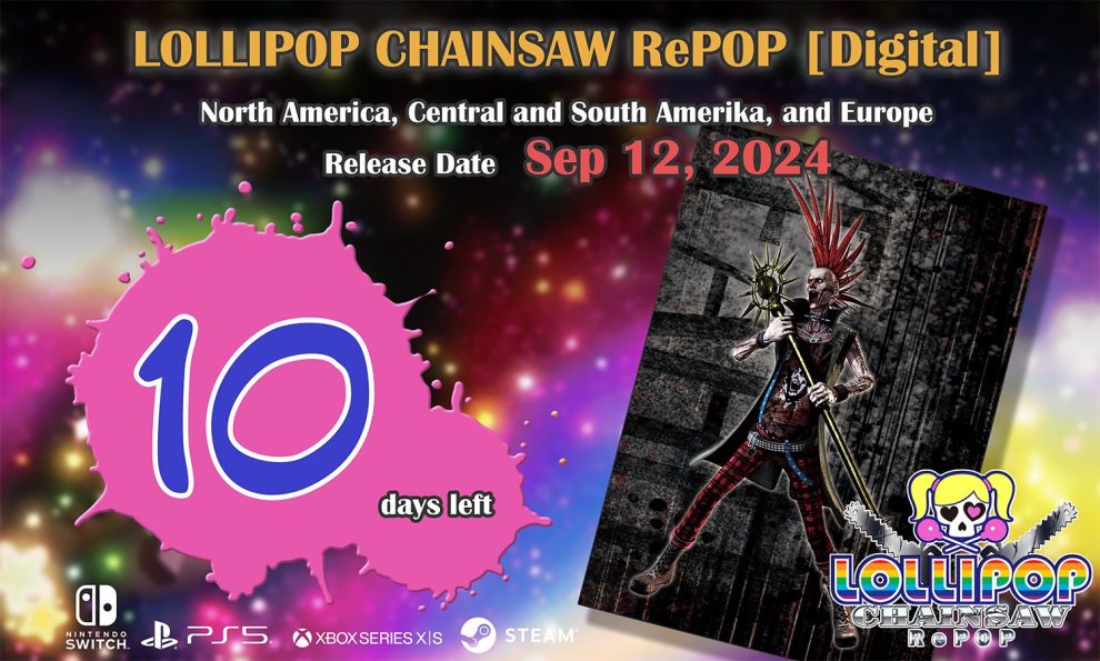 Only 10 days left until the release of Lollipop Chainsaw RePOP